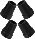 NOLITOY 4pcs Replacement Tips for Crutches Nonskid Foot Pads for Walking Stick Hiking Pole Trekking Pole Stable Fit and Resilient Material