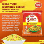 MTR 3minute Khatta Meetha Poha - Ready-to-Cook Mix - Authentic Indian Food in Just 3 Minutes - 100% Vegetarian - No Added Preservatives - Just Add Hot Water - Quick & Easy (Khatta Meetha Poha, 160g, Pack of 6)