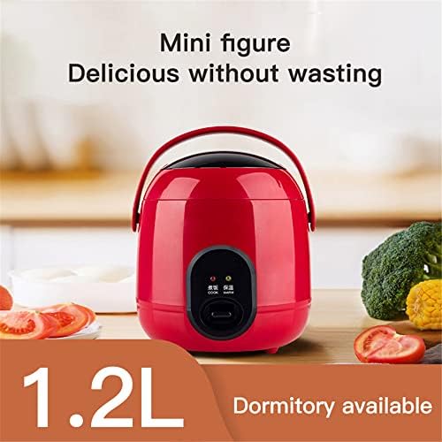 SilteD Electric Cute Rice Cooker with 2 Layers Heating 1.2L Mini Rice Cooker and Steamer Multifunction 2-3 Person Kitchen Cooker