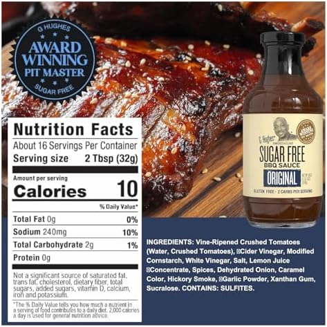 G Hughes Smokehouse Original Barbecue Sauce, 18 oz
