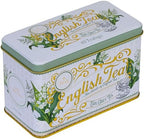 New English Teas Lily of the Valley Tea Tin with 40 Earl Grey Teabags