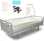 Inflatable Shower Bathtub System - Bath Basin Kit for Bedridden Disabled Elderly Pregnancy, Adult in Bed Assistive Aid with 2.1 Gal Water Bag
