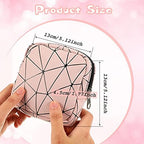 Weewooday 4 Pcs Small Quilted Makeup Bag Travel Cosmetic Makeup Bags Organizer Sanitary Napkin Storage Bag Floral Cotton Coquette Aesthetic Toiletry Bags for Women Girls(5x5x1.6inch,Classic)