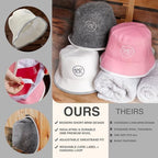 Wool Sauna Hat for Men & Women - Comfortable, Adjustable Fit with Thick 3mm Wool and Anti-Itch Cotton Sweatband, Protects Overheating & Hair Damage | For Steam, Infrared or Dry Saunas, Cold Plunge