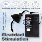 Male Silicone Electric Pulse Shock Urethral Sound Set, Soft Penis Plug Dilator E-stim with Catheter Beads Stimulation SM Cock Torture Urethra Masturbation Rod Sex Toys for Men Beginner (5 MM)