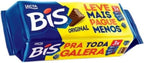BIS Lacta - Chocolate Wafer - 4.94 Oz (PACK OF 3) Chocolate Ao Leite - 140g
