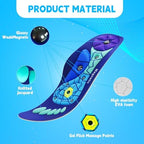 Acupressure Insoles for Men and Women- Orthopedic Acupoint Massage Insoles, Non-Slip Shock Absorption, Breathable Design for Foot Pain Relief & All-Day Comfort (Blue, S(Men 4-7/Women 5-8))