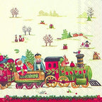 IHR 20 Luxury Paper Christmas Lunch Napkins- Christmas Train
