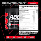 All Black Everything Pre-Workout Powder | Preworkout Energy Drink Mix | 350mg Caffeine | Beta Alanine & Citrulline | Energy Supplement for Men & Women | Red Hawaiian | 30 Servings