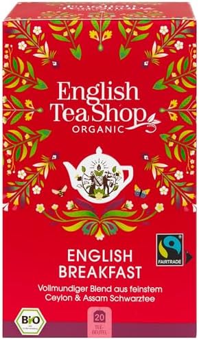 English Tea Shop Organic English Breakfast Tea - 20 Sachet Teabags