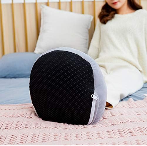Heated Feet Warmer USB Rechargeable Cushion Plush Foot Heater Electric Heating Pad Winter Office Heating Shoes Insole Heater Sleep Heat Therapy Heated Massage Foot Warmer Slippers (Plain Gray)