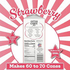 Premium America Strawberry Cotton Candy Floss Sugar Carnival-Style Fluffy Fun, Pre-Mixed & Ready to Use for Parties, Events & Festivals 3.25 lb Cartons Case of 3