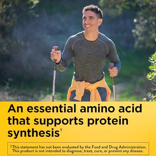 Nature Made L-Lysine 1000 mg, Dietary L-Lysine Supplements, 60 Tablets, 60 Day Supply