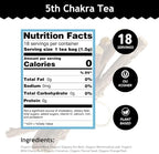 Buddha Teas - 5th Chakra Tea - Organic Herbal Tea - For Communication, Creativity & Self-Expression - With Licorice, Cinnamon & Aquamarine Essence - OU Kosher - 18 Tea Bags (Pack of 1)