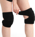SUJAYU Soft Dance Knee Pads for Kids Women Men, Volleyball Knee Pads for Women Men Wrestling Gear, Knee Protector Crash Pad Snowboarding Gear with Adjustable Bands (Black, Large)