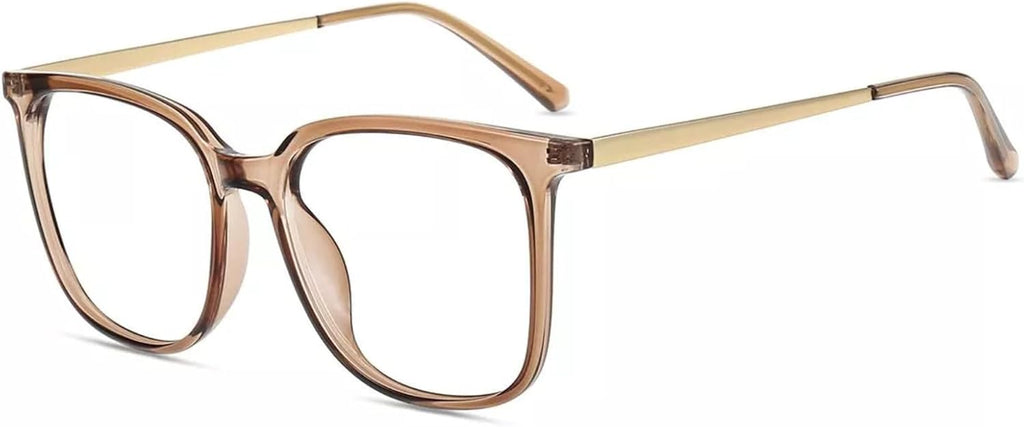 Firmoo Oversized Blue Light Blocking Glasses for Women/Men, Large Square Frame Computer Glasses for Screens