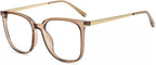 Firmoo Oversized Blue Light Blocking Glasses for Women/Men, Large Square Frame Computer Glasses for Screens