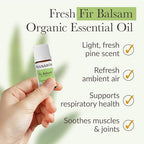 Pranarom - Fir, Balsam Essential Oil 5ml - Diffusing for Relaxation Therapy - Certified Organic Purity - Sustainably Harvested, Non-GMO, Cruelty-Free - Supports Respiratory Health