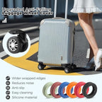8 Pcs Upgrade Luggage Wheel Covers, Carry On Luggage Suitcases,Wear-Resistant, Anti-Noise, Silicone Wheel Protective Covers for 2-2.4" Spinner Wheel (Black)