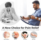 AUVON Rechargeable Digital TENS Unit Muscle Stimulator with 600 mAh Battery, TENS Machine with 8 Customizable Modes, Electric Massager for Shoulder, Back Pain Relief, 6 TENS Pads, A Carry Case