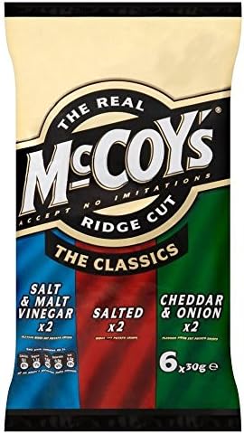 McCoys Ridge Cut Crisps Classic Variety 6 x 30g