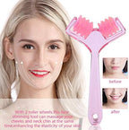 Semme Face Roller Massager,Slimming Remove Chin Neck Tightening Skin Face Fat Remover Manual Massage Tool,Beauty Tools Anti Aging Skin Care Face Up for Women