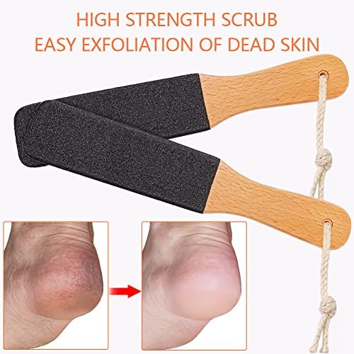 TOPMEET Foot File/Rasp,Exfoliator Pedicure Tool Foot Callus Remover Scrubber for Dead Skin,Corn and Hard Skin - Pumice Stone for Cracked Feet,Heels, Elbows, Hands in Shower