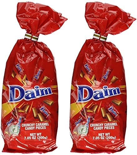 Daim Chocolate Bags - 200g Individual wrapped Daim Chocolates Pack of 2