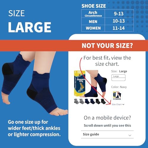 PAPLUS 6 Pairs Plantar Fasciitis Socks for Achilles Tendonitis Relief - Ankle Compression Socks for Women & Men - Ankle Brace with Arch Support for Swelling, Plantar Fasciitis Relief