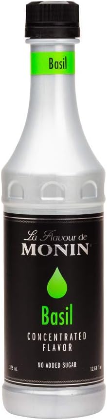 Monin Basil Flavor Concentrate 375ml Bottle