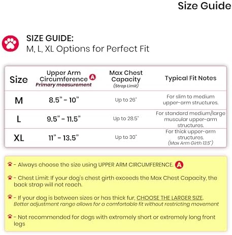 Dog Elbow Protector for Calluses & Arthritis Brace. Hygroma Elbow Pads for Dogs & Dog Elbow Brace Front Leg Support. Dog Shoulder Brace, Dog Leg Brace Front & Dog Elbow Callus Protector - M