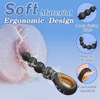 Vibrating Anal Beads Butt Plug, Auknut Rechargeable Flexible Butt Plug Prostate Massager with 10 Vibration Modes Anal Toys, Silicone Anal Beads with Pull Ring Design, Anal Toy for Men Women Couple