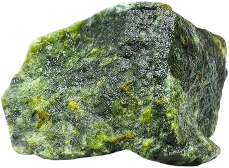 Amazing Gemstone Green Jade Raw Crystals and Healing Stones, Natural Rocks For Tumbling - DIY Raw Stones And Crystals (1 Piece)