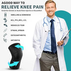 Knee Braces for Knee Pain Relief, 2 Pack Knee Brace for Meniscus Tear, Knee Compression Sleeves for Men & Women, Knee Support Pad for Working Out, Arthritis, ACL, Running, Joint Recovery