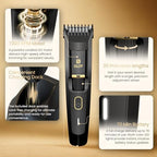 Men's Beard Trimmer - All-in-One Trimmer with Precision Dial - Premium Facial Hair Groomer - Adjustable 20 Length Setting, USB Recharge Dock, Cordless Waterproof Wet/Dry Clipper
