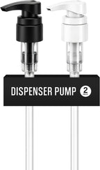Universal Shampoo/Conditioner Dispenser Pump for Bottles, Leak Proof, Pump Top Fits 1 L/33.8 oz Bottles, 28/410 Neck Size, (Variety Pack of 2)