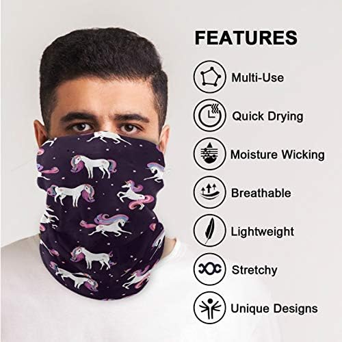 visesunny Seamless Scarves Bandana Scarf UV Resistence Outdoor Sport Balaclavas Headwear Headband Unisex