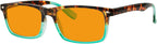 Eyekepper Multipack Orange tinted Blue Light Blocking Reading Glasses for Women Men Readers Computer Eyeglasses