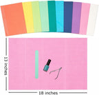 Disposable Dental Bibs 13" x 18" – 50 Pack, 3-Ply Waterproof & Leak-Resistant Rainbow Bibs | Medical Grade, Ultra Absorbent, Fluid Resistant | Dental, Tattoo, Nail & Esthetician Supplies