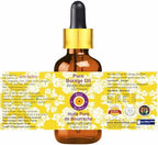Deve Herbes Pure Borage Oil (Borago officinalis) with Glass Dropper Natural Therapeutic Grade Cold Pressed 30ml (1 oz)