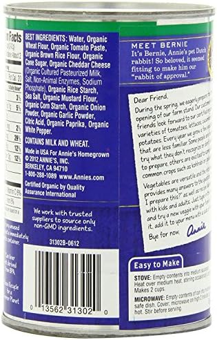 Annie's Organic Canned Pasta, Cheesy Ravioli in Tomato & Cheese Sauce, 15 oz (Pack of 12)