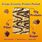 Magic Spoon Treats - 8 Gluten Free Protein Bars, Chocolate Peanut Butter - High Protein Gluten Free Snack - Sugar & Grain Free Protein Cereal Bar - Low Carb & Keto Friendly - Healthy Snacks