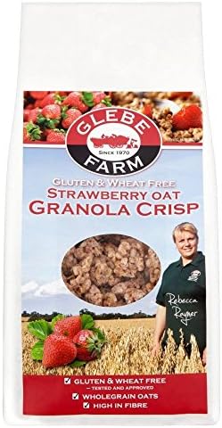 Glebe Farm Gluten Free Strawberry Oat Granola Crisp (375g) - Pack of 2