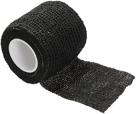 ETOPARS 10 X Self Adhesive Cohesive Wrap Bandages Strong Elastic First Aid Tape Black for Wrist Ankle Sport 2" X 5 Yards