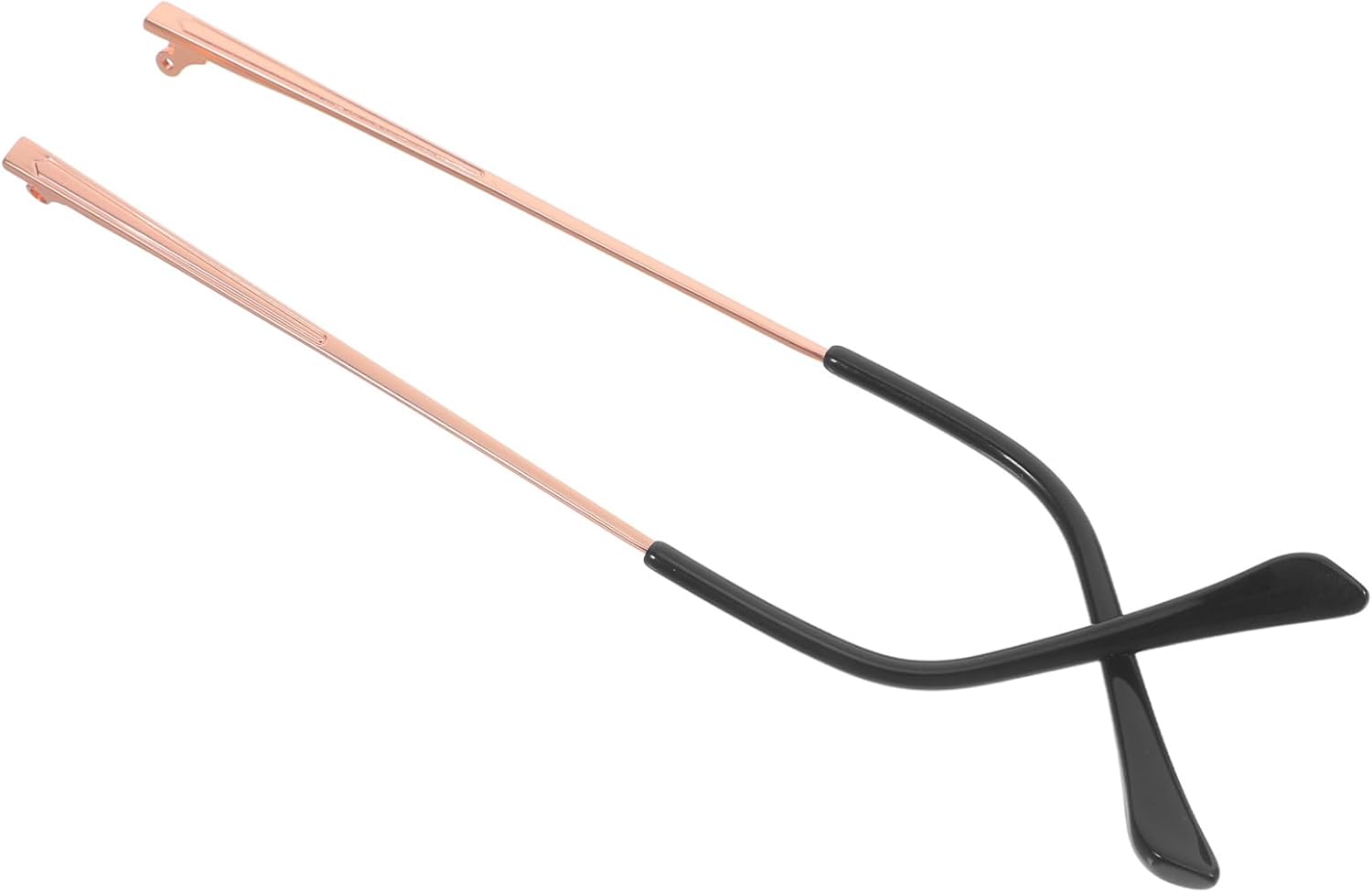FOMIYES 1pair Metal Replacement Metal Eyeglass Arms Fit for Easy DIY Repair Sturdy Legs for Eyewear Double Tooth Design Rose Gold