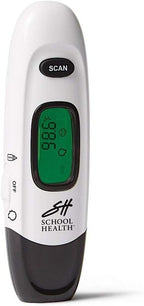 School Health - No Touch Infrared Thermometer, for Kids and Adults, Color-Coded Fever Guidance, Fast, Reliable, and Accurate Results, FSA and HSA Eligible