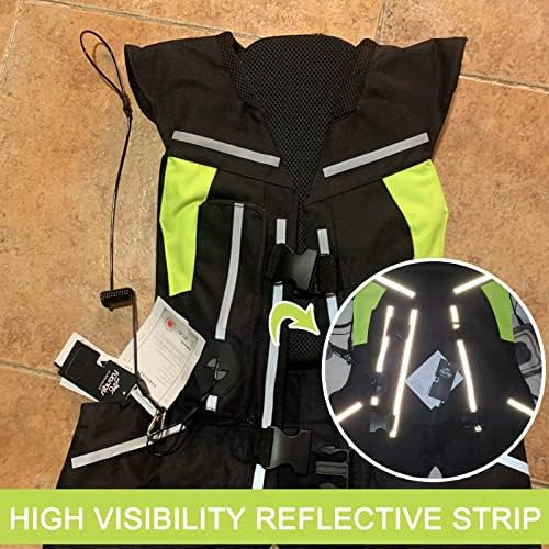 Motorcycle Airbag Vest for Men And Women, Motocross Air-Bag Riding Jacket with Reflective Strip, Adult Moto Air Bag