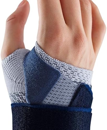 Bauerfeind - ManuTrain - Wrist Support - Relieves Strain and Stabilized During Movement - Right Wrist - Size 3 - Color Titanium