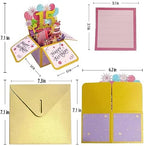 Asmallgf Sweet 15th Birthday Popup Card for Him Her, Naughty Fifteen Bday Gifts for Teen Girls Boys, Happy 15 Years Old Birthday 3D Greeting Card from Mom Dad, Great 15 Birthday Gift Idea for Niece
