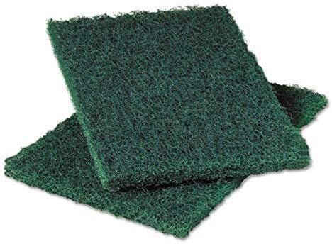 3M™ Scotch-Brite 86CC Heavy-Duty Scouring Pads, 6" x 9", Green, Pack of 10 Pads